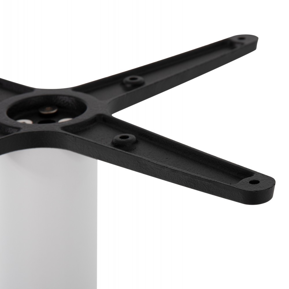 Βάση τραπεζιού από μέταλλο σε χρώμα λευκό ματ 45Χ45Χ107