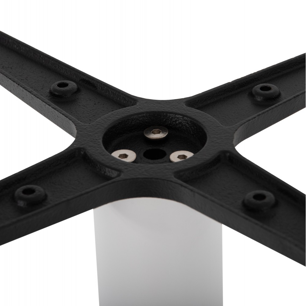 Βάση τραπεζιού από μέταλλο σε χρώμα λευκό ματ 45Χ45Χ107