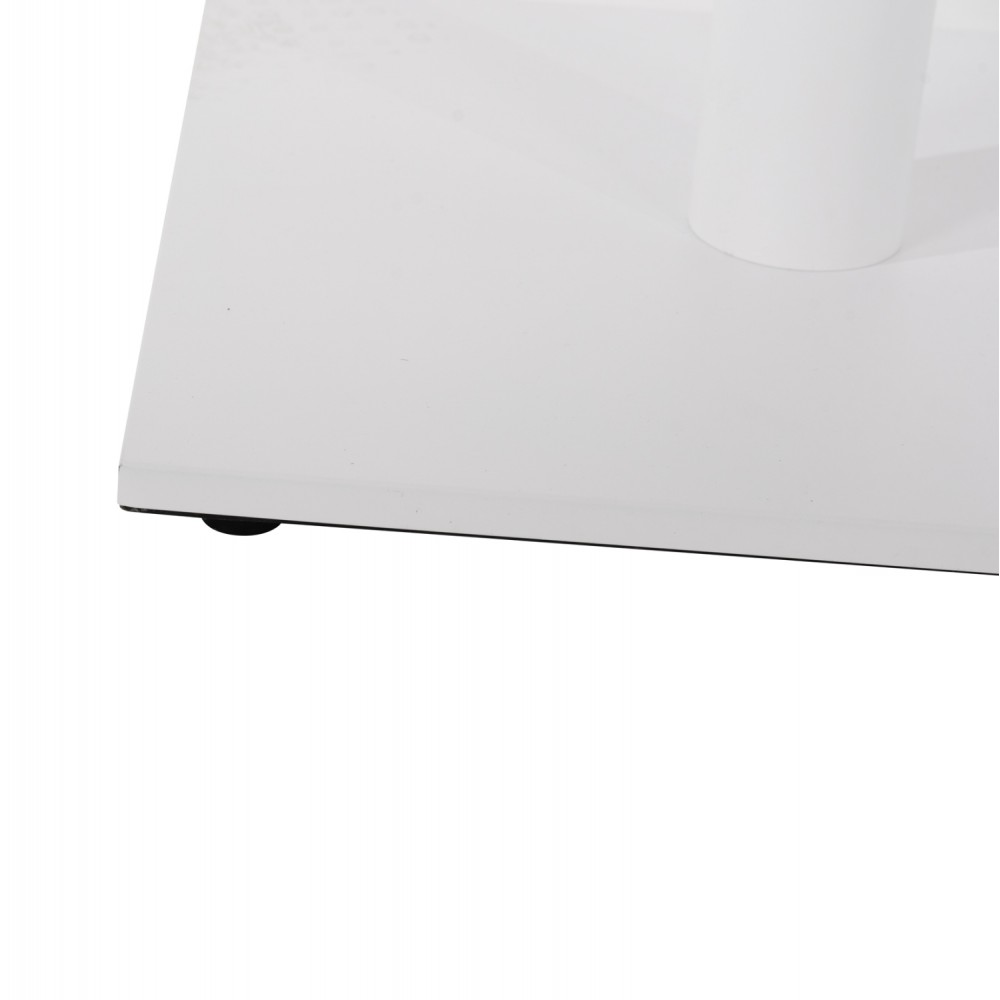 Βάση τραπεζιού από μέταλλο σε χρώμα λευκό ματ 45Χ45Χ107