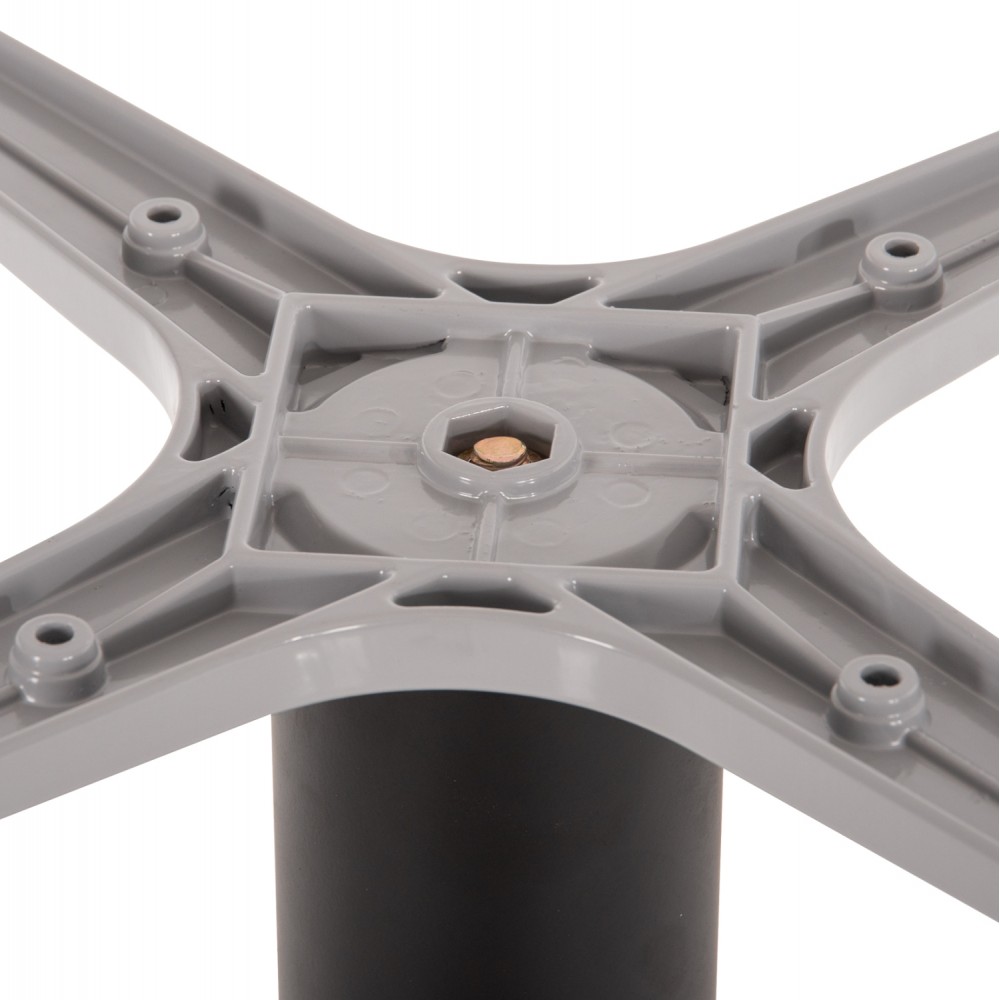 Βάση τραπεζιού από αλουμινίου σε χρώμα μαύρο ματ Φ45Χ73