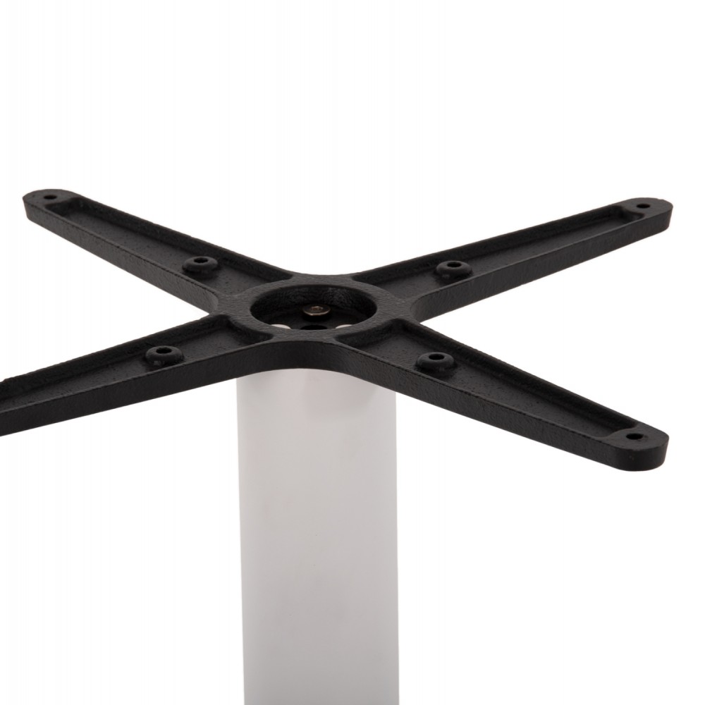 Βάση τραπεζιού από μέταλλο σε χρώμα λευκό ματ 45Χ45Χ94