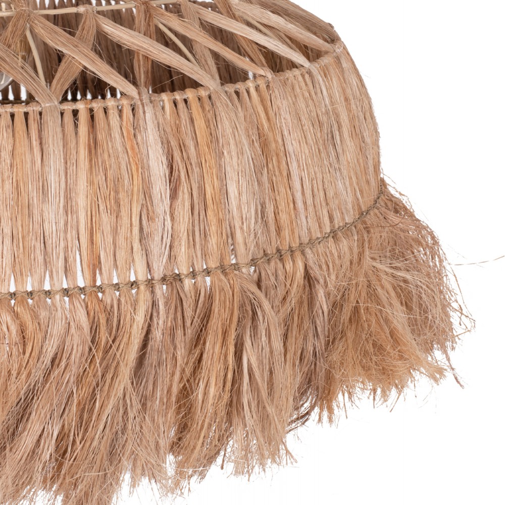 Μονόφωτο φωτιστικό από σχοινί σε φυσικό χρώμα Φ80x90