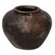 Διακοσμητικό βάζο από τερακότα σε χρώμα καφέ Φ35x27