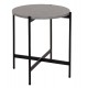 Βοηθητικό τραπέζι από MDF/μέταλλο σε χρώμα γκρί/μαύρο Φ50x55