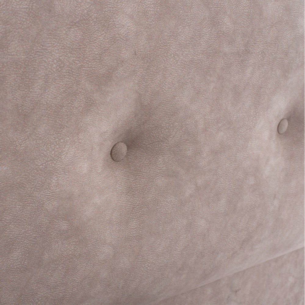 Κρεβάτι "DOLORES" από ύφασμα σε χρώμα μπέζ 90x200