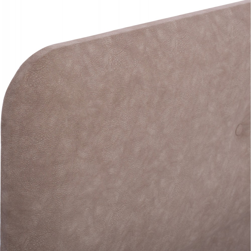 Κρεβάτι "DOLORES" από ξύλο/ύφασμα σε χρώμα μπέζ 160x200