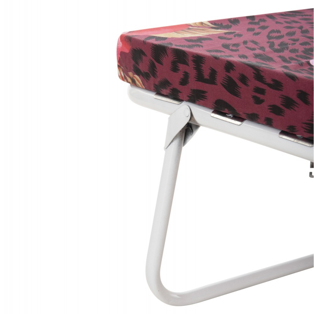 Ράντζο-κρεβάτι μονό με λάττες σε λεύκο χρώμα 186x80