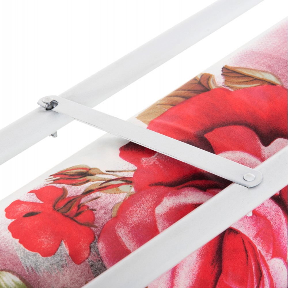 Ράντζο-κρεβάτι μονό με λάττες σε λεύκο χρώμα 186x80