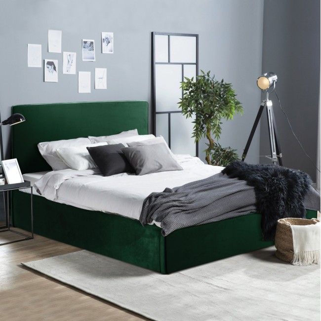 Κρεβάτι ''ALLIE'' με αποθηκευτικό χώρο σε χρώμα κυπαρισσί 160Χ200