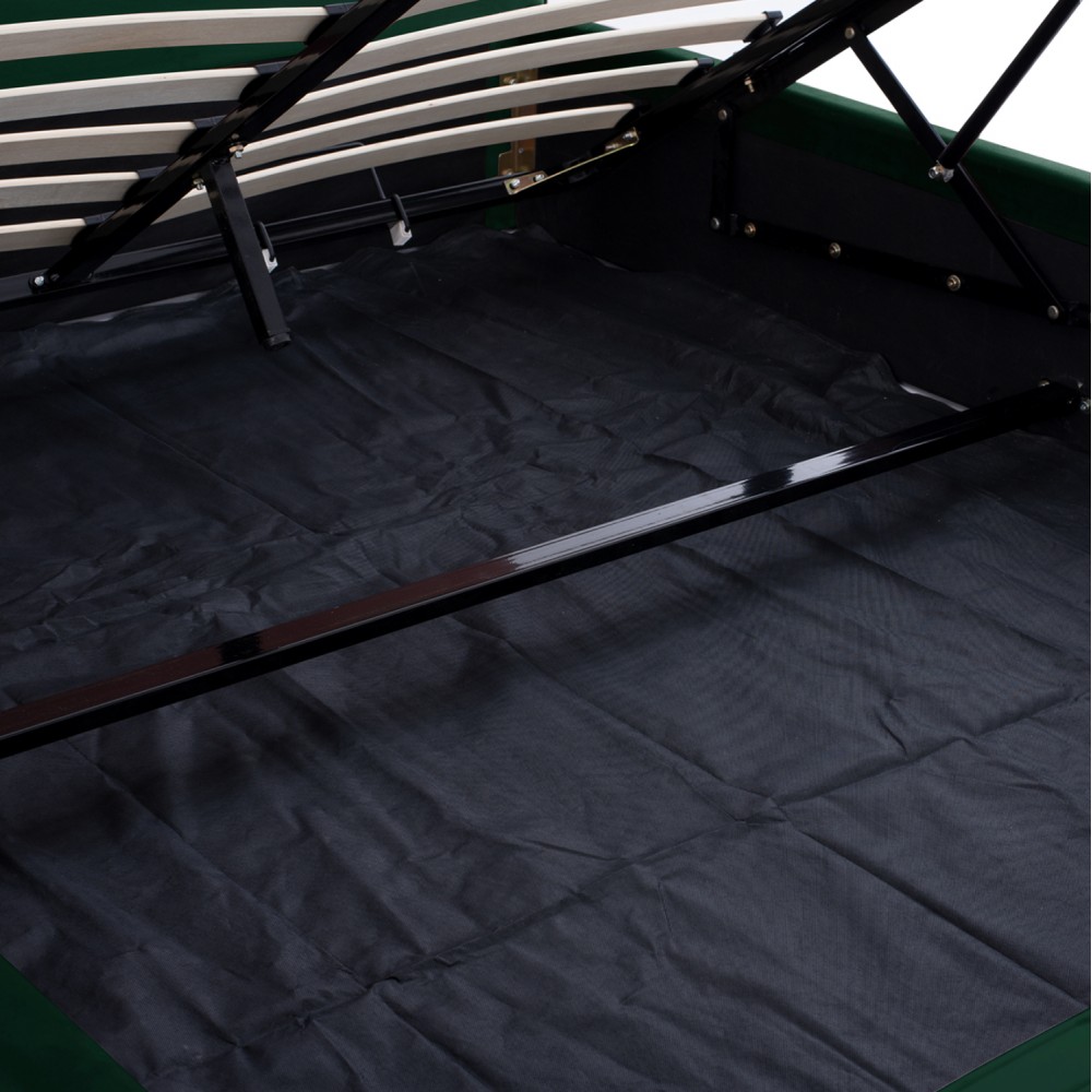 Κρεβάτι ''ALLIE'' με αποθηκευτικό χώρο σε χρώμα κυπαρισσί 160Χ200