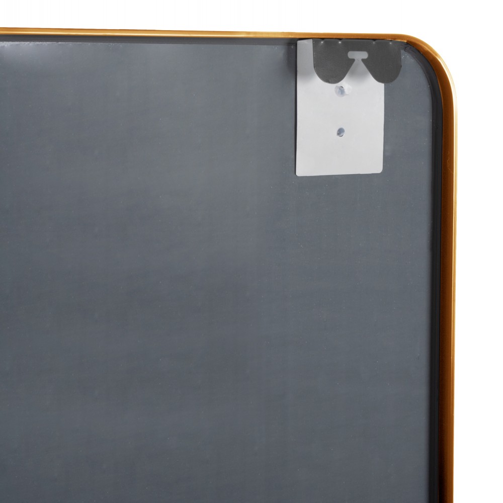 Καθρέπτης τοίχου από αλουμίνιο σε χρώμα χρυσό 60x3x80