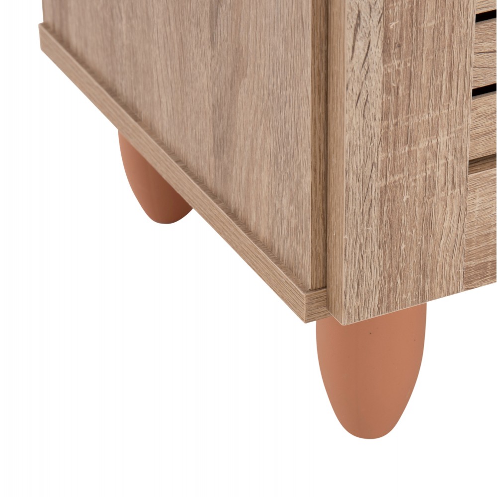 Παπουτσοθήκη-ντουλάπι "PROLLY" σε χρώμα σονόμα 87x32x88