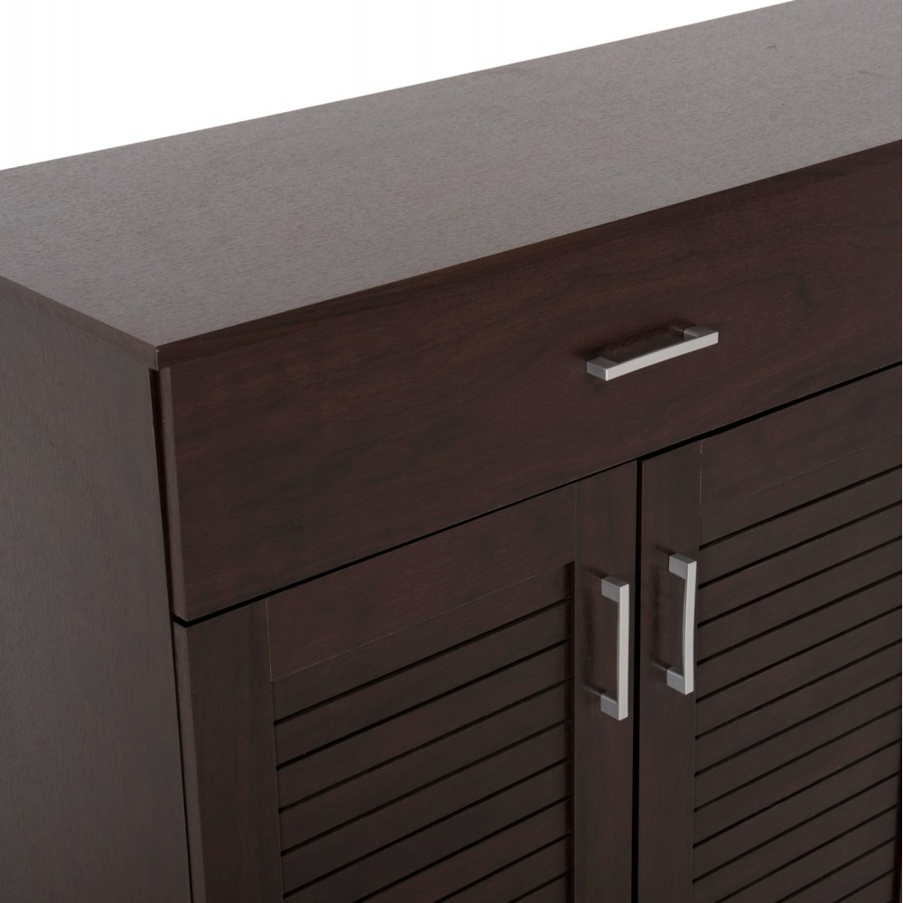 Παπουτσοθήκη-ντουλάπι "PROΒY" σε χρώμα βέγγε 120x37,5x121,5