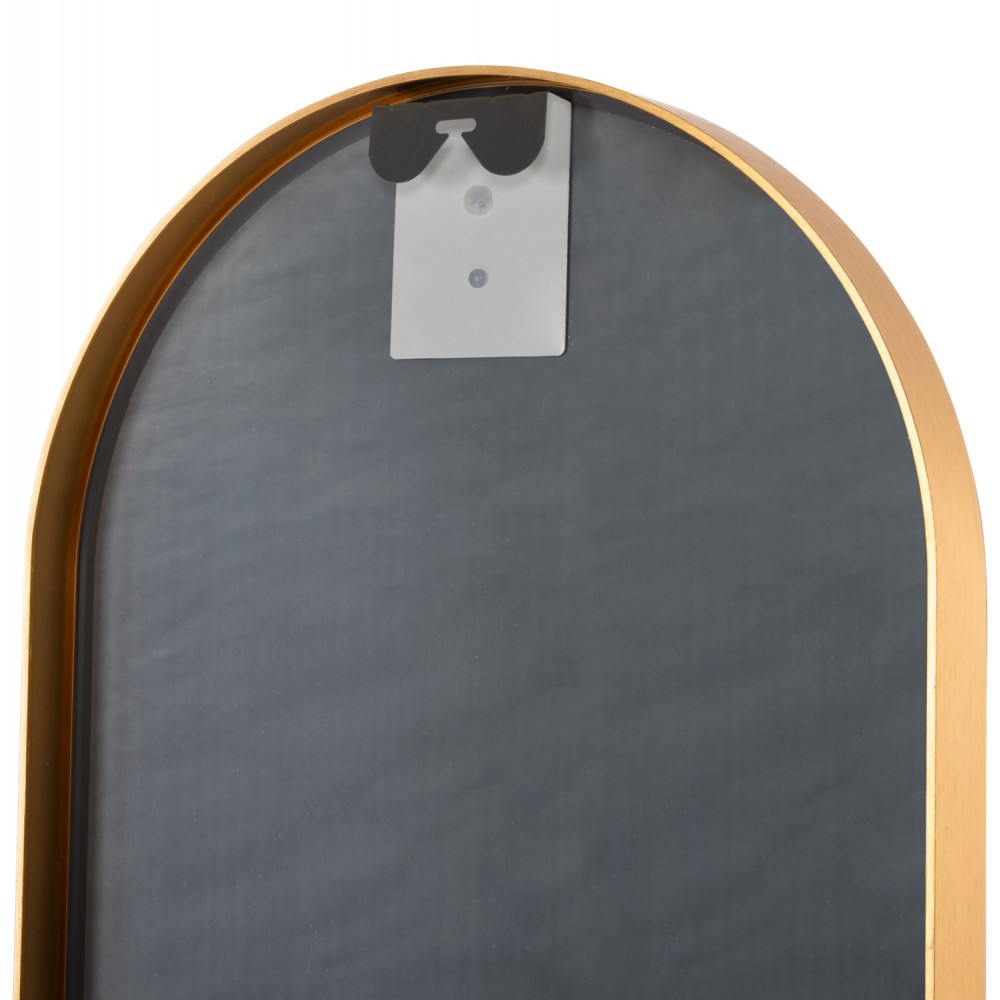 Καθρέπτης τοίχου από αλουμίνιο σε χρώμα χρυσό 38,5x4x149