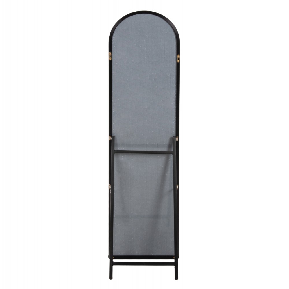 Καθρέπτης δαπέδου "JOELY" από αλουμίνιο σε χρώμα μαύρο 40x31x160