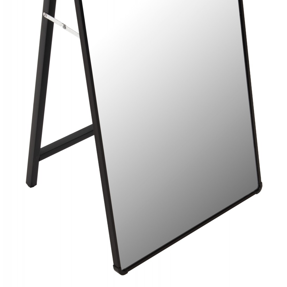 Καθρέπτης δαπέδου "JOELY" από αλουμίνιο σε χρώμα μαύρο 40x31x160