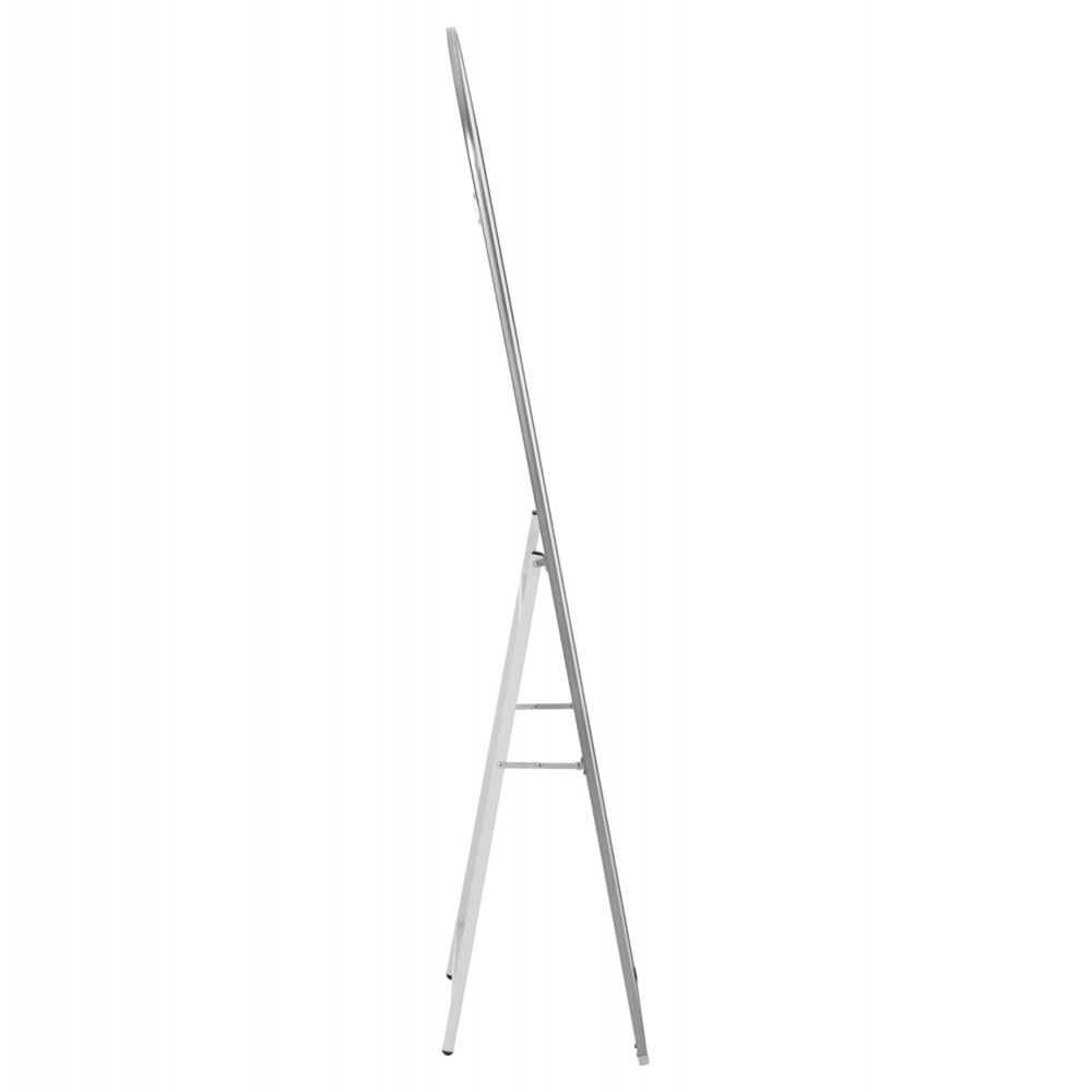 Καθρέπτης δαπέδου "JOELY" από αλουμίνιο σε χρώμα ασημί 40x31x160