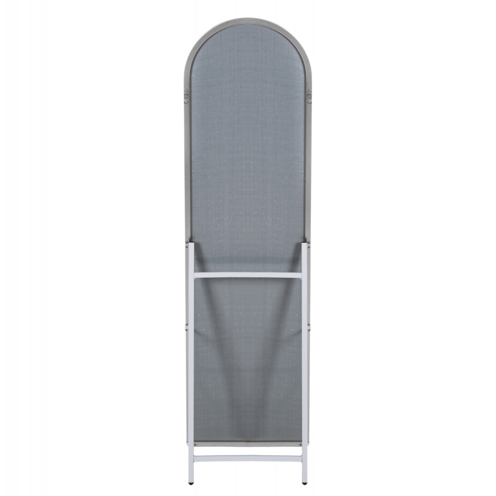 Καθρέπτης δαπέδου "JOELY" από αλουμίνιο σε χρώμα ασημί 40x31x160