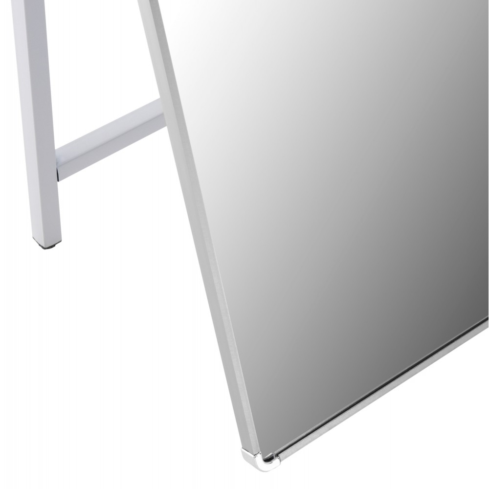 Καθρέπτης δαπέδου "JOELY" από αλουμίνιο σε χρώμα ασημί 40x31x160