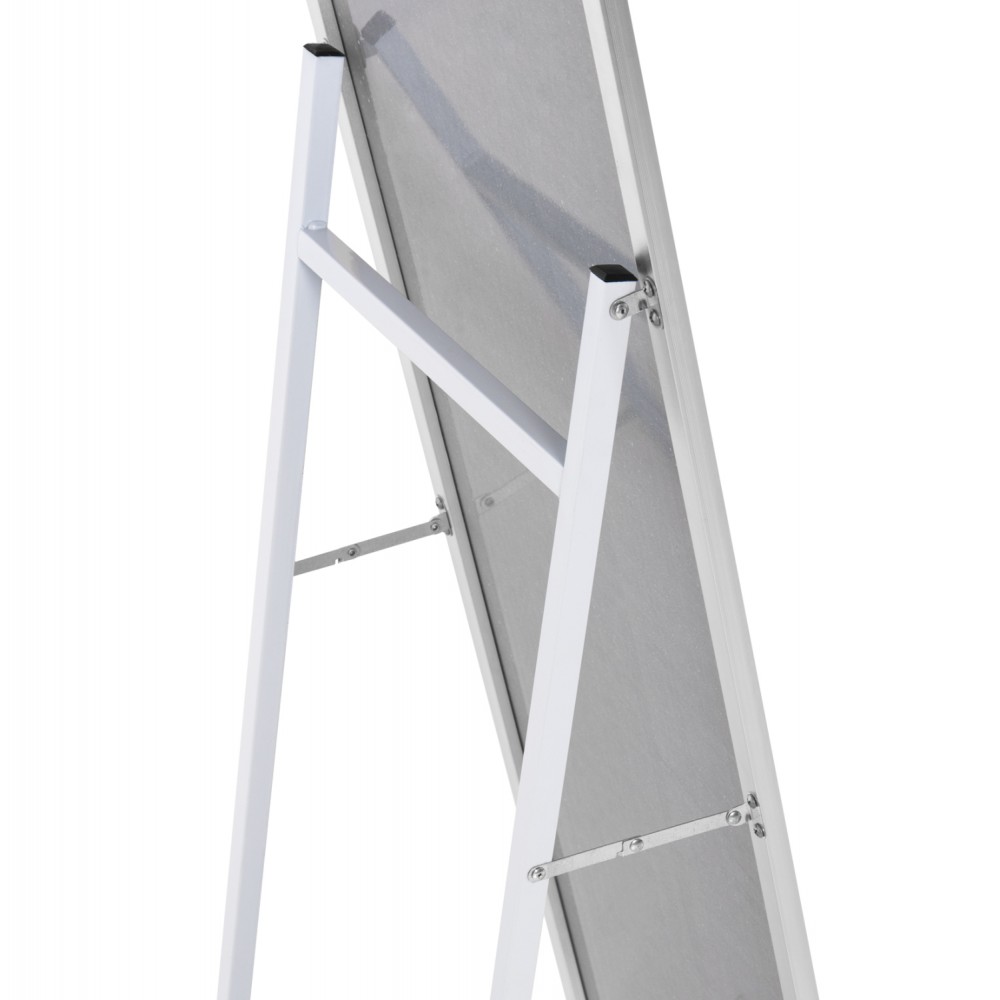 Καθρέπτης δαπέδου "JOELY" από αλουμίνιο σε χρώμα ασημί 40x31x160