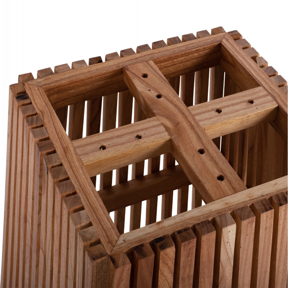 Βάση τραπεζιού από μασίφ σε χρώμα φυσικό 60x60x75