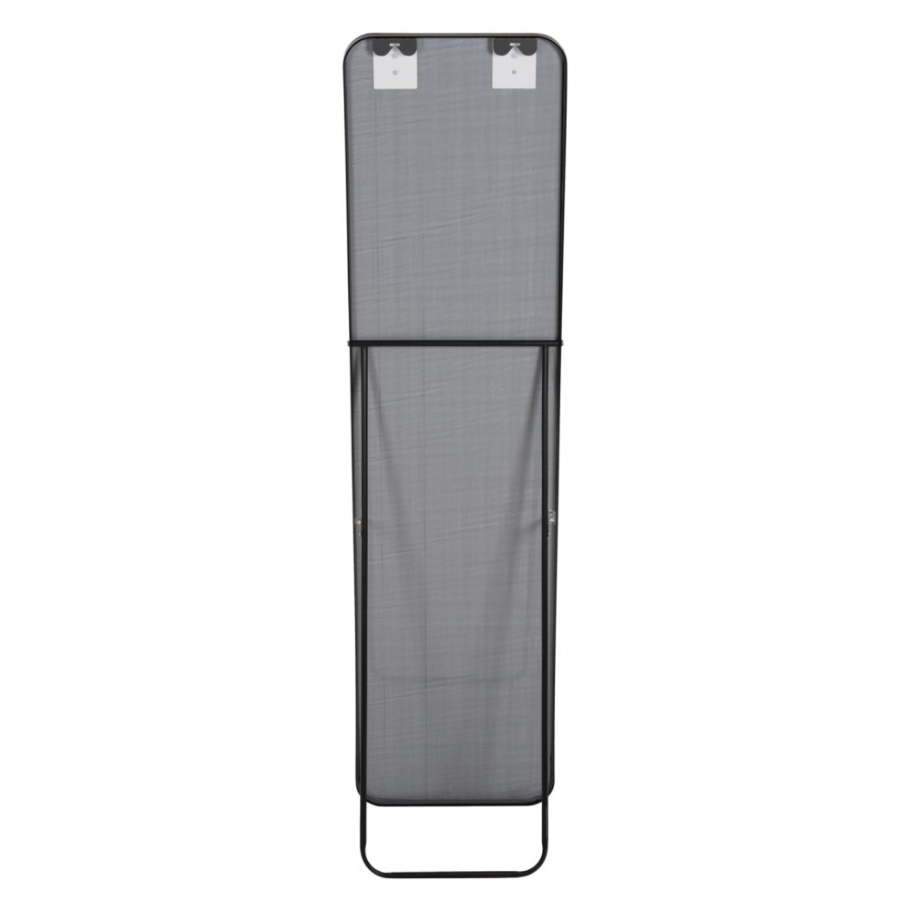 Καθρέπτης δαπέδου "ΒOELY" από αλουμίνιο σε χρώμα μαύρο 39x35x160