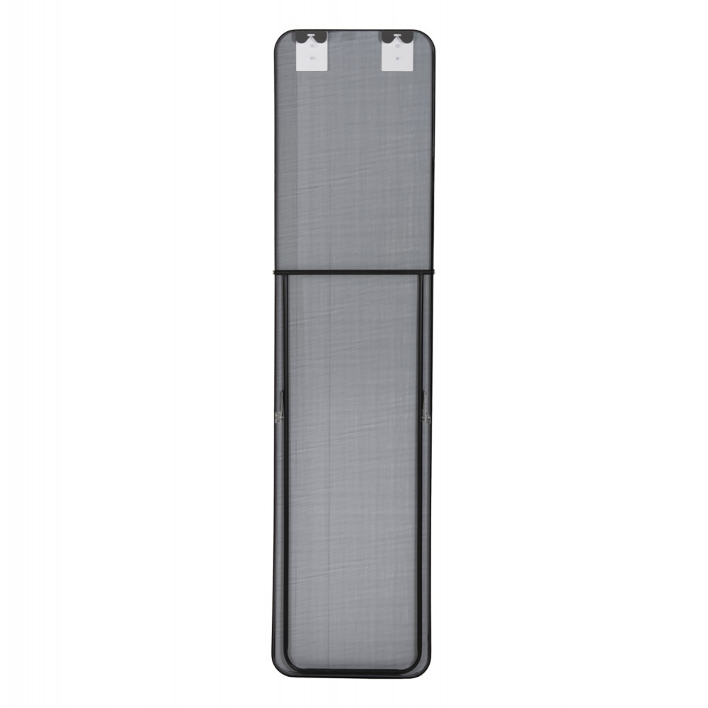 Καθρέπτης δαπέδου "ΒOELY" από αλουμίνιο σε χρώμα μαύρο 39x35x160