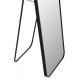 Καθρέπτης δαπέδου "ΒOELY" από αλουμίνιο σε χρώμα μαύρο 39x35x160