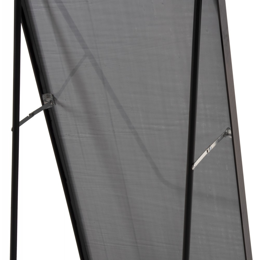 Καθρέπτης δαπέδου "ΒOELY" από αλουμίνιο σε χρώμα μαύρο 39x35x160