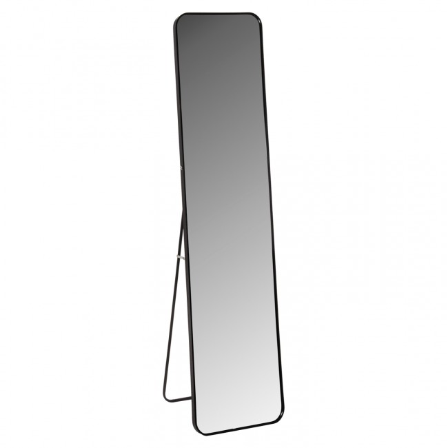 Καθρέπτης δαπέδου "ΒOELY" από αλουμίνιο σε χρώμα μαύρο 39x35x160