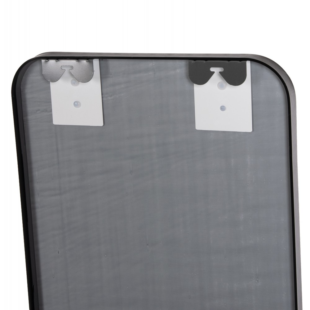 Καθρέπτης δαπέδου "ΒOELY" από αλουμίνιο σε χρώμα μαύρο 39x35x160