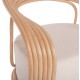 Πολυθρόνα "DUCHESS" από μπαμπού σε φυσικό χρώμα 81x59x70