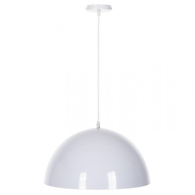 Φωτιστικό μονόφωτο από μέταλλο σε λευκό χρώμα Φ40x125