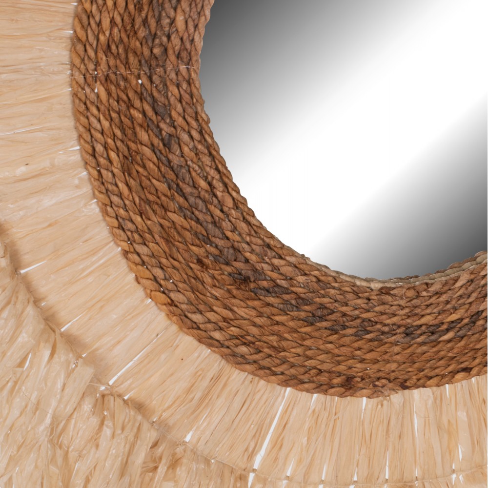 Καθρέπτης τοίχου σε φυσικό χρώμα 110x4x110