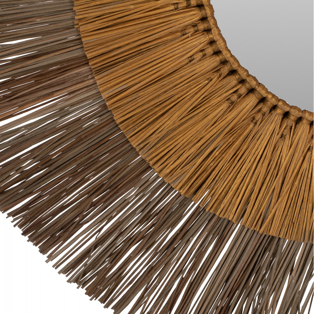 Καθρέπτης τοίχου σε χρυσό-φυσικό χρώμα 70x4x70