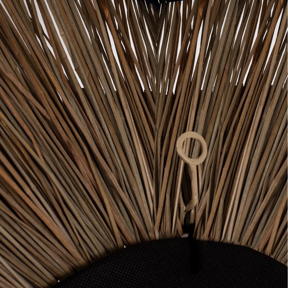 Καθρέπτης τοίχου σε χρυσό-φυσικό χρώμα 70x4x70