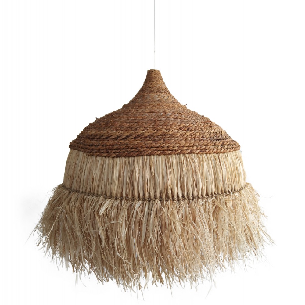 Μονόφωτο φωτιστικό σε φυσικό χρώμα 36x36x40