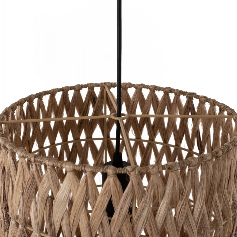 Μονόφωτο φωτιστικό σε φυσικό χρώμα 30x30x40