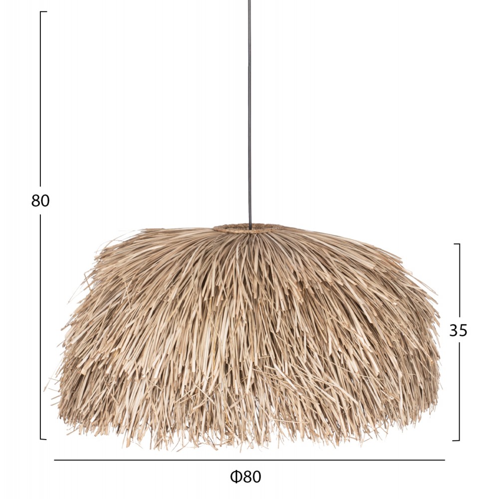 Μονόφωτο φωτιστικό σε φυσικό χρώμα Φ80Χ35