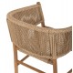 Πολυθρόνα "IRVINE" από ξύλο/σχοινί σε φυσικό χρώμα 64x56x76