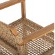 Πολυθρόνα "NARLEY" από ξύλο/σχοινί σε φυσικό χρώμα 61x53x76
