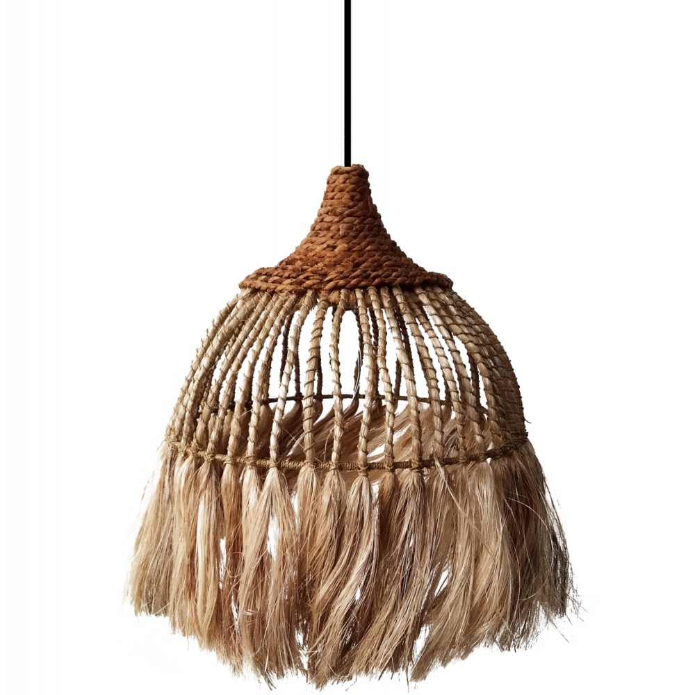 Μονόφωτο φωτιστικό σε φυσικό χρώμα 50x50x63