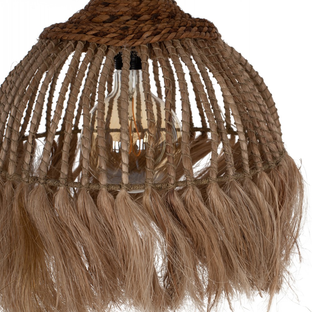 Μονόφωτο φωτιστικό σε φυσικό χρώμα 36x36x45