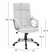 Πολυθρόνα διευθυντή “CHANDER” από PU σε χρώμα λευκό 63x66x116