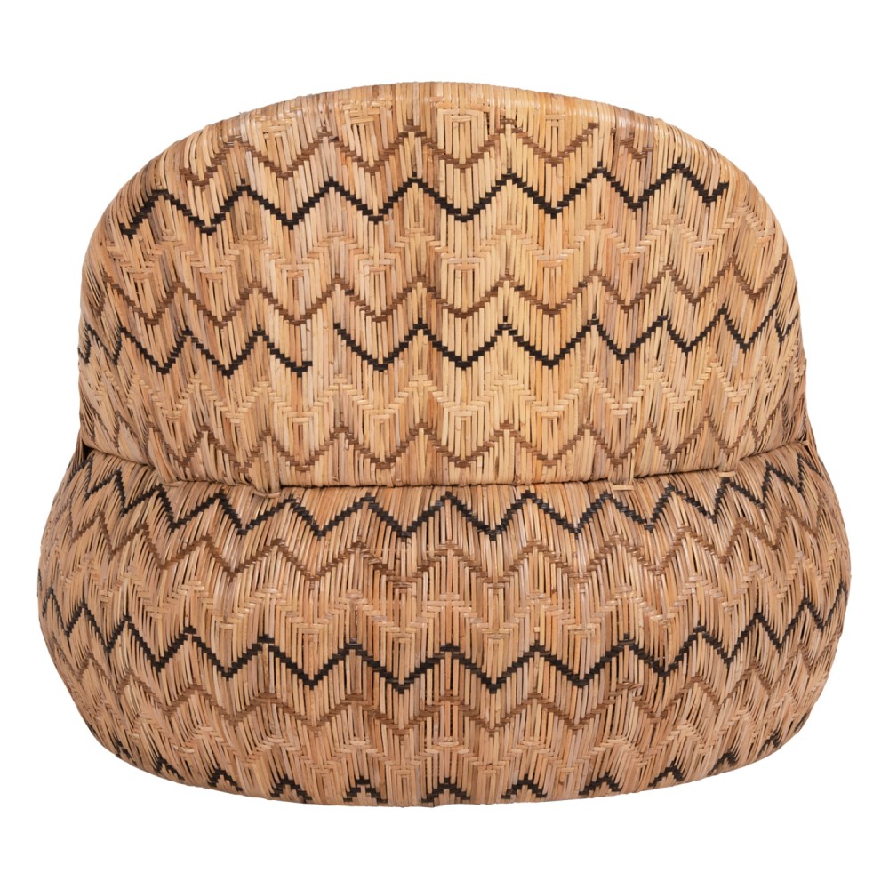 Πολυθρόνα "LADLON" από ραττάν σε φυσικό χρώμα 97x97x76