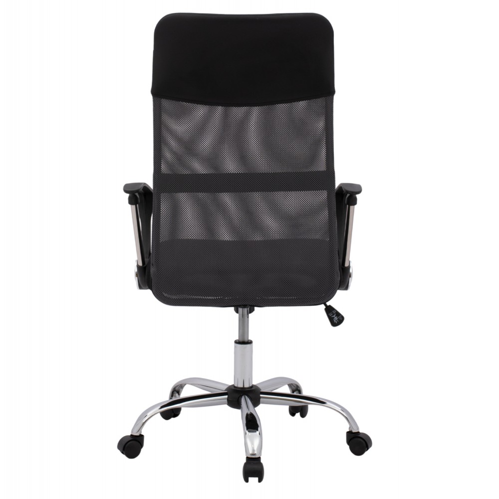 Καρέκλα γραφείου "CABLE" από ύφασμα σε χρώμα μαύρο 61x58x118