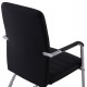 Πολυθρόνα επισκέπτη "DALEY' από PU σε χρώμα μαύρο 56x58x93