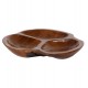Επιτραπέζιο διακοσμητικό μπολ από ξύλο σε φυσικό χρώμα Φ30x4,5