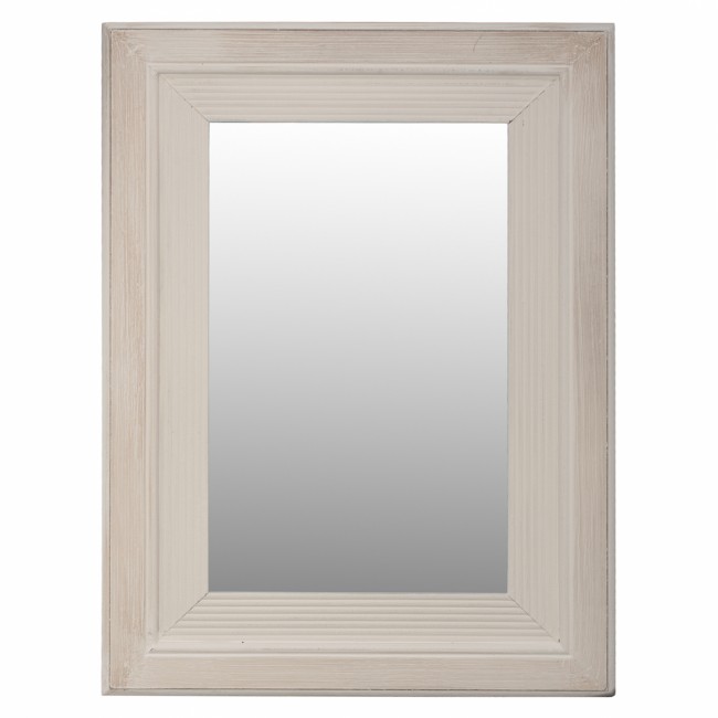 Καθρέπτης "KENNA" από mdf σε χρώμα λευκό 40Χ2Χ55