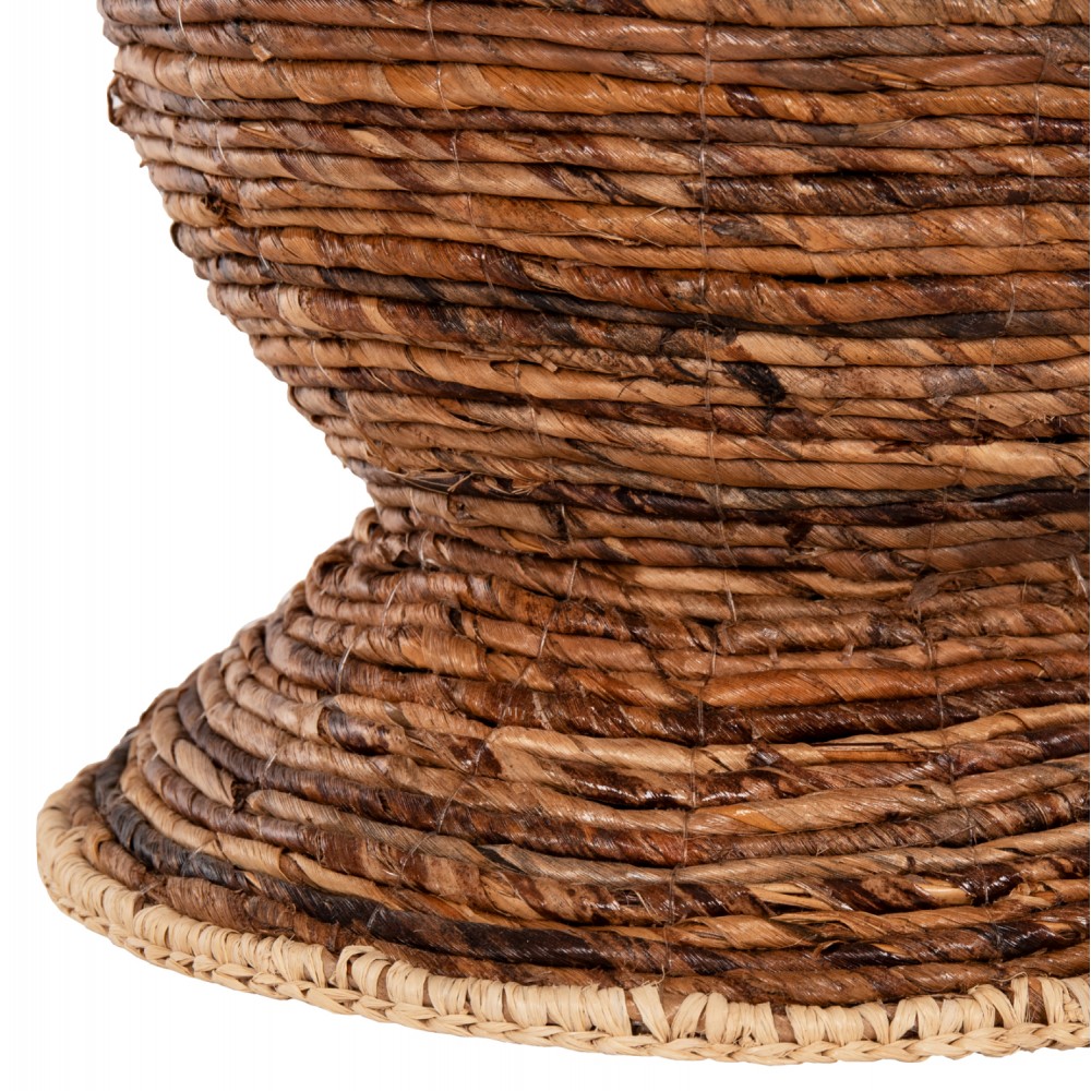 Διακοσμητικό βάζο από ψάθα σε χρώμα φυσικό Φ33x74